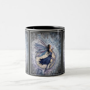 Mug de fées céleste bleu par Molly Harrison