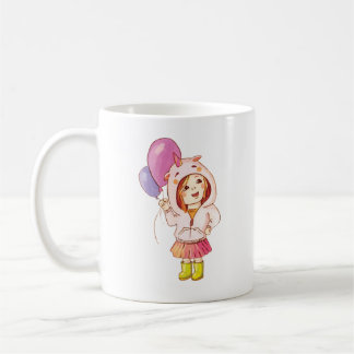 Mug de fête de fille licorne amusante