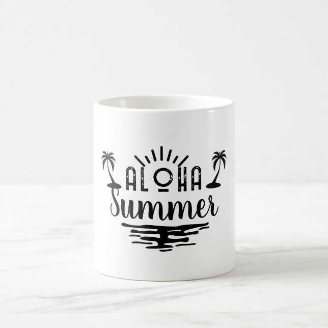 Mug de fête du jour ensoleillé - Cadeau d'été parf (Centre)