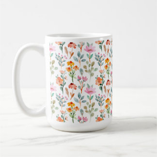 Mug de fleurs pressées, Cottagecore Fleur sauvage 