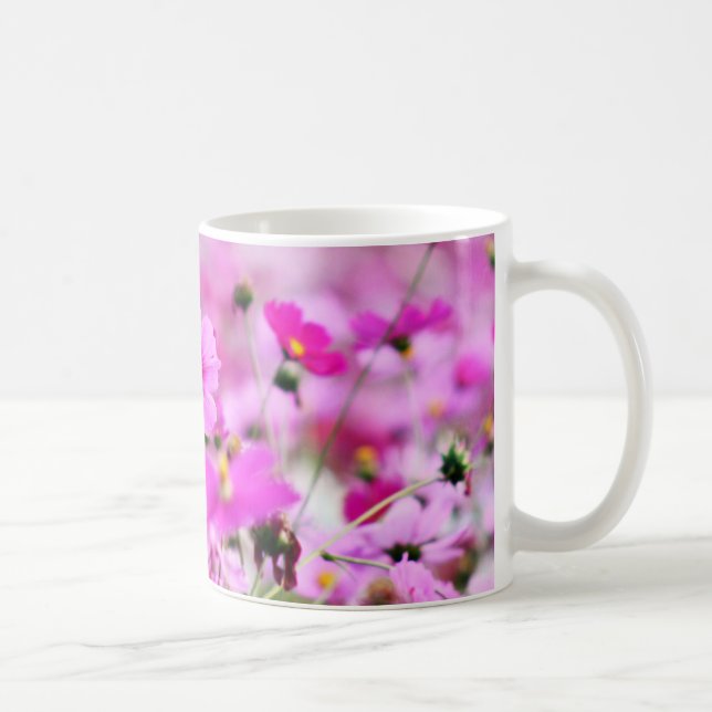 Mug de fleurs roses douces (Droite)