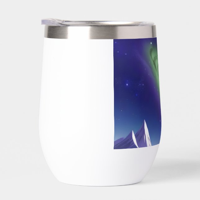 Mug de galaxie cosmique - Nebula verte sur le mont (Droite)