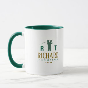 Mug de golf avec nom pour les golfeurs élégants