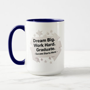 Mug de graduation minimaliste - Dream Big Combo 15