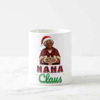 Mug de grand-mère de Noël Tartan Nana Claus