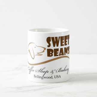 Mug de haricots doux