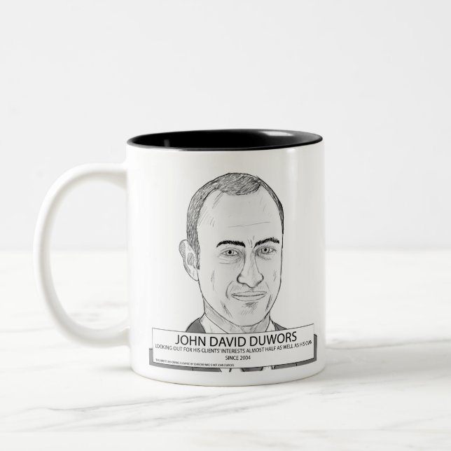 Mug de John David Du Wors'sur plus que juste des (Gauche)