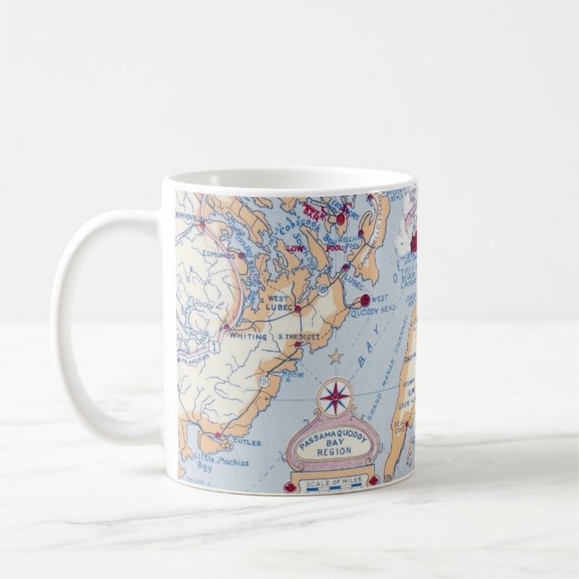 Mug de la baie de Passamaquoddy Maine (Gauche)