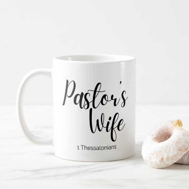 Mug de la femme du pasteur (Avec donut)