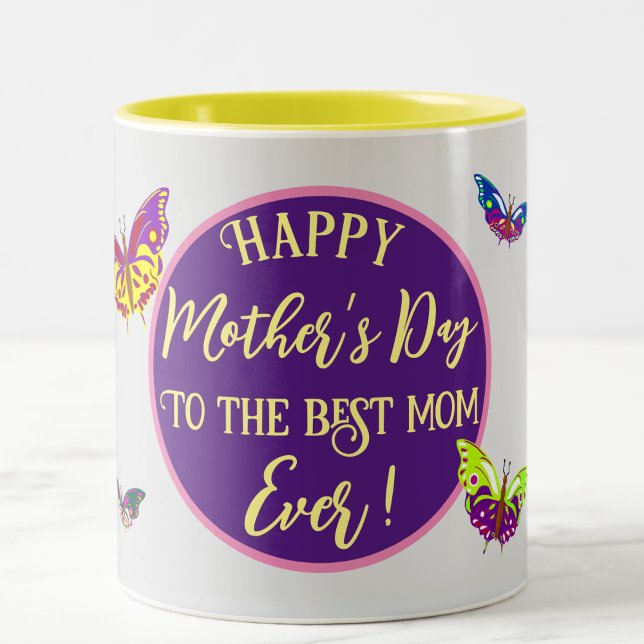 Mug de la Fête des Mères aux papillons (Créateur téléchargé)