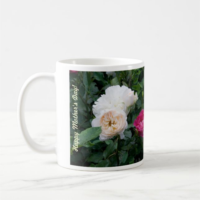 Mug de la fête des mères avec des Roses (Gauche)