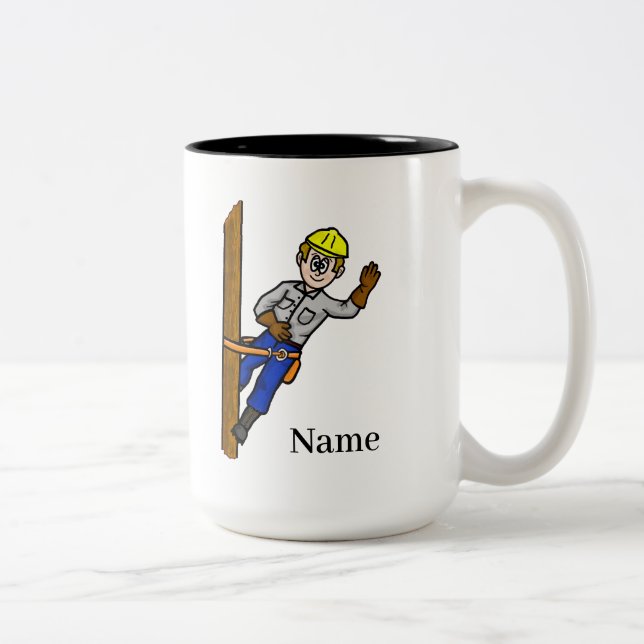Mug de la ligne électrique (Customisez-la) (Droit)