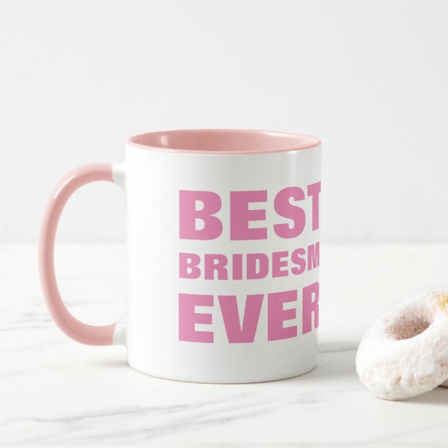 Mug De la mariée à sa mariée meilleure femme de ménage (Avec donut)