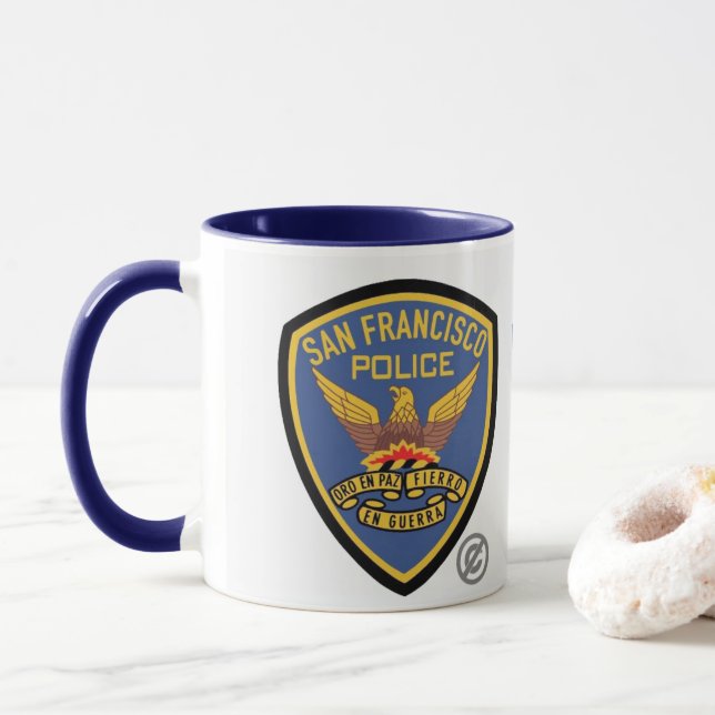 Mug de la police de San Francisco (Avec donut)