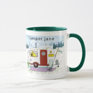 Mug de la remorque rouge personnalisé