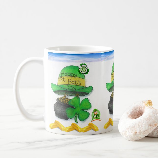 Mug de la Saint Patrick (Avec donut)