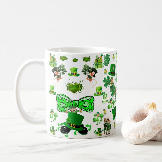 Mug de la Saint Patrick (Avec donut)