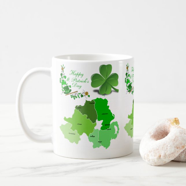 Mug de la Saint Patrick (Avec donut)