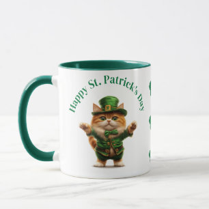 Mug de la Saint-Patrick – Chat Leprechaun & Festif