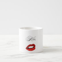 Mug de la Saint-Valentin avec baiser au rouge à lè