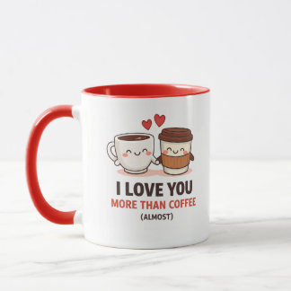 Mug de la Saint-Valentin drôle - Je t'aime