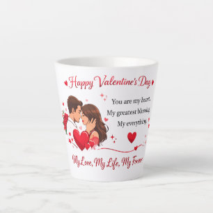 Mug de la Saint-Valentin Heart & Couple Cadeau par