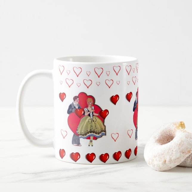 Mug de la Saint-Valentin Mugs (Avec donut)