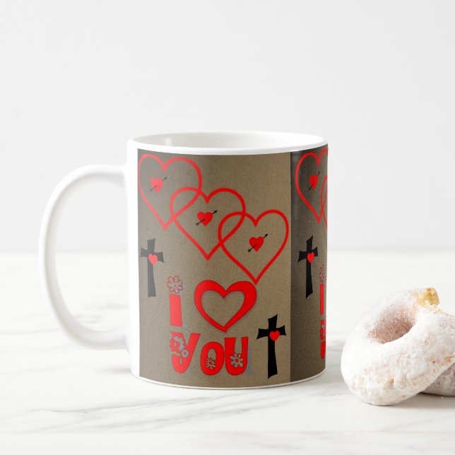 Mug de la Saint-Valentin Mugs (Avec donut)