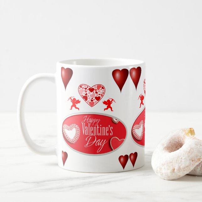 Mug de la Saint-Valentin Mugs (Avec donut)
