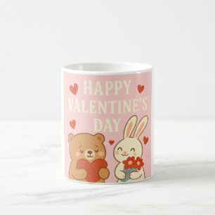 Mug de la Saint-Valentin Ourson & Lapin Mignon – C