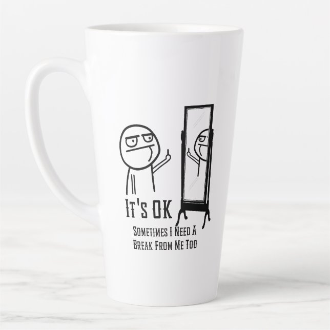 Mug de Latte Besoin d'une Pause (Gauche)