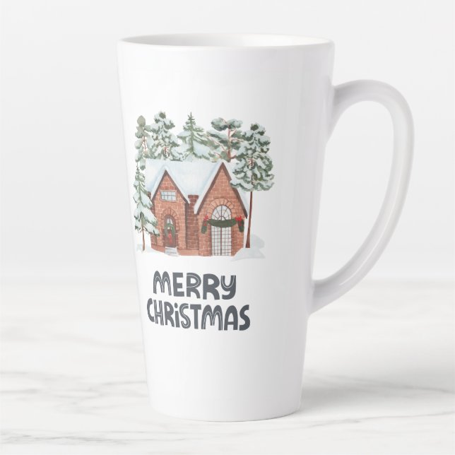 mug de latte de style Noël  (Droite)