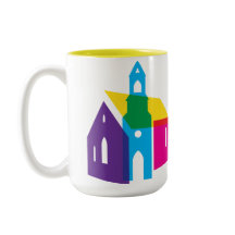 Mug de l'église arc-en-ciel