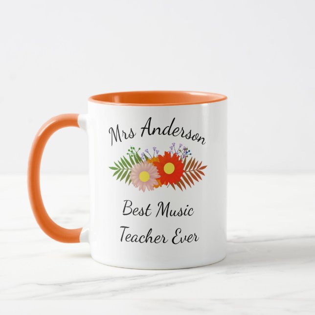 Mug de l'enseignant de musique - Cadeaux de l'ense (Gauche)