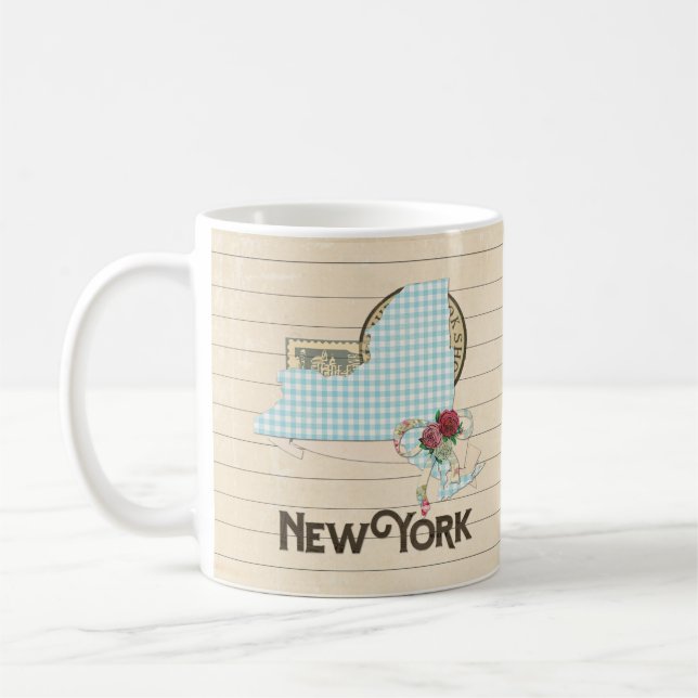 Mug de l'état de New York - Parfait pour les amate (Gauche)