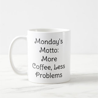Mug de l'Humour au café de devise de lundi