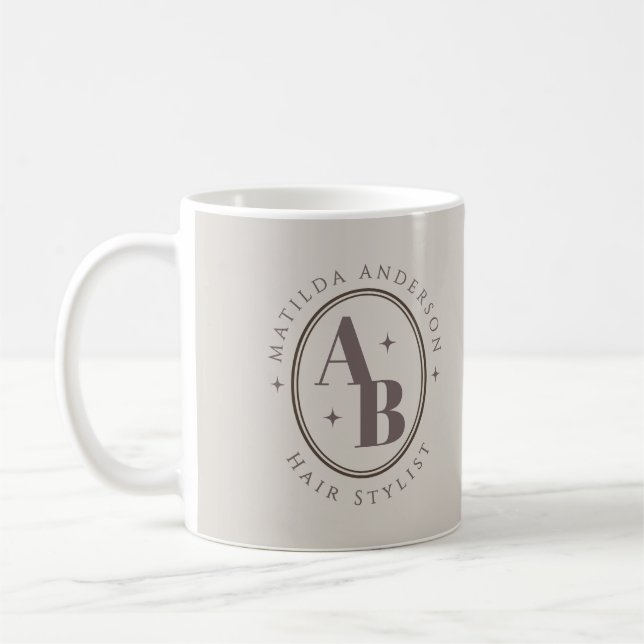 Mug de logo personnalisé | Marque professionnelle  (Gauche)