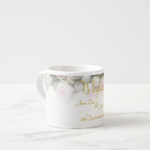 Mug de mariage - Mariée avec un bouquet de mariage