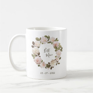 Mug de mariage pour le témoin avec roses française