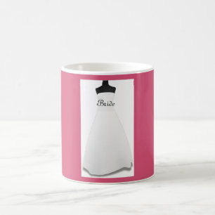 Mug de mariée Mariage rose et blanc