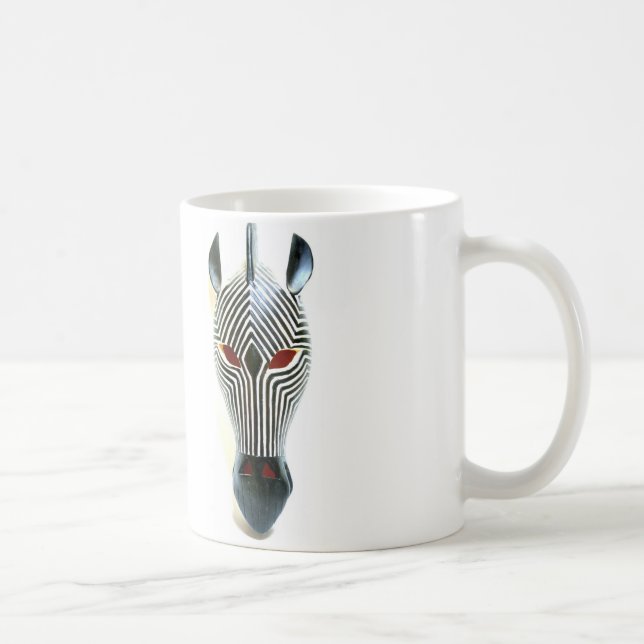 mug de masque zèbre africain (Droite)