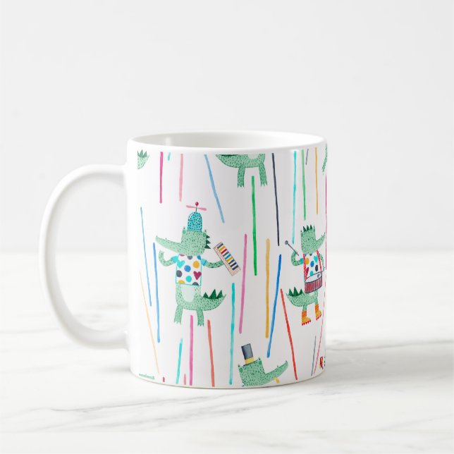 Mug De mignons alligators avec des instruments de musi (Gauche)