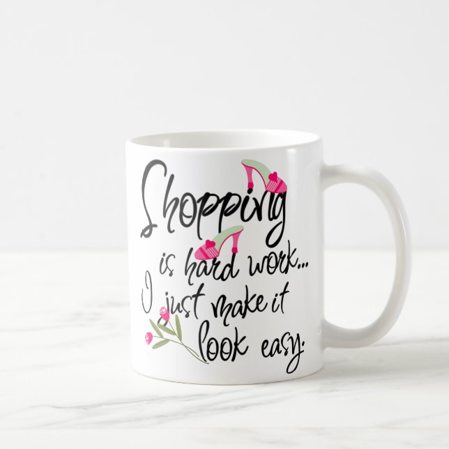 Mug de mode rose foncé (Droite)