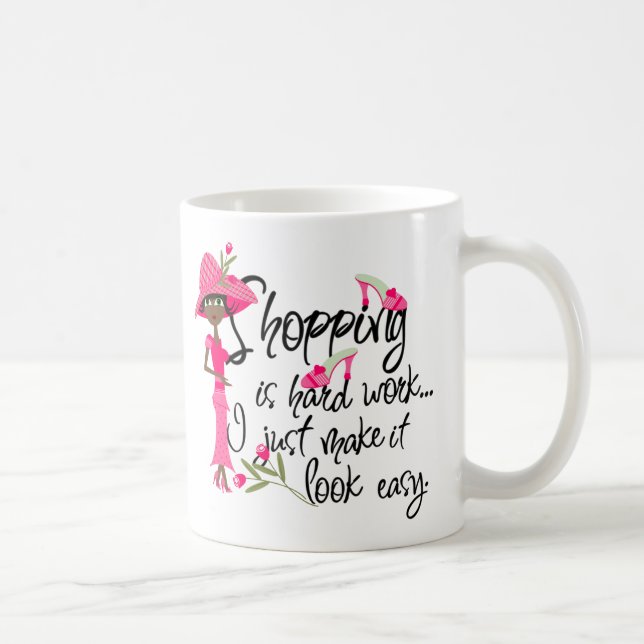 Mug de mode rose foncé (Droite)