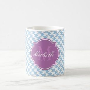 Mug de monogramme bleu Placid