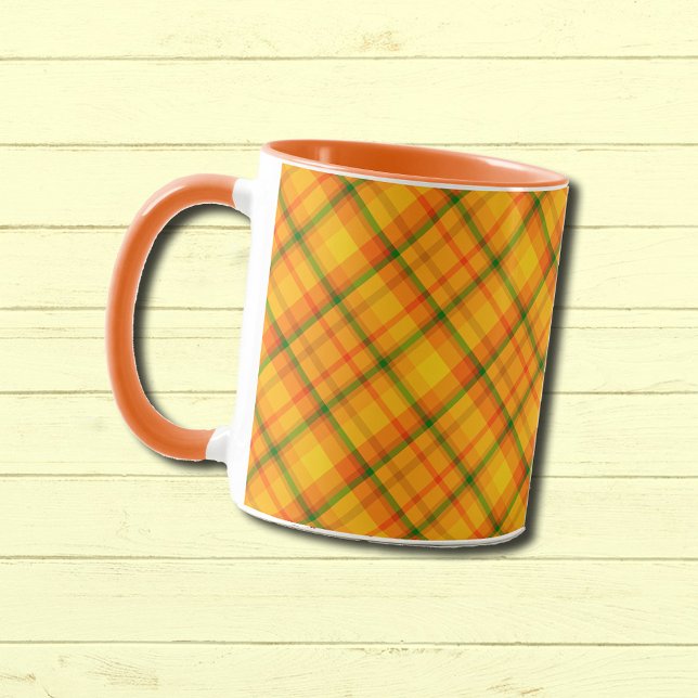 Mug de Motif jaune orange (Créateur téléchargé)