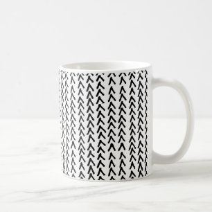 Mug de Motif tribal rustique noire