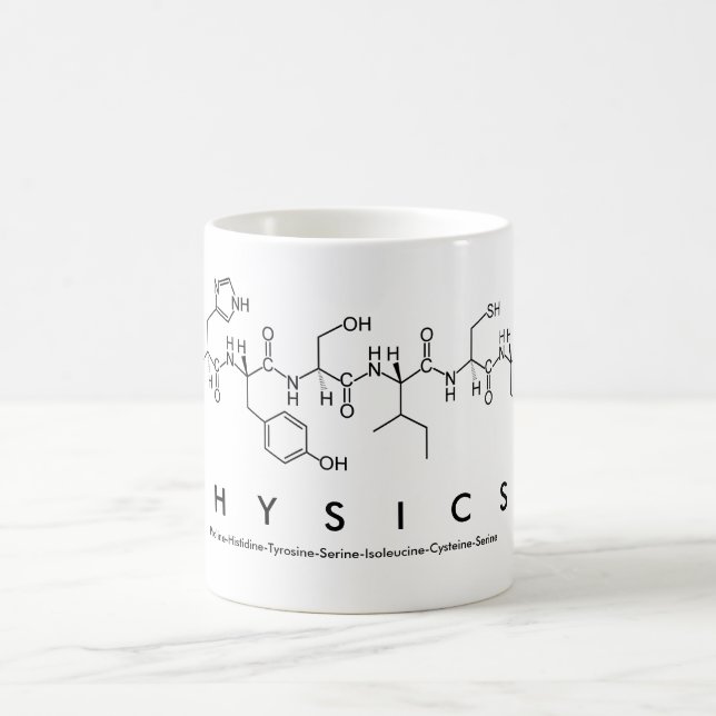 Mug de mots de peptide physique (Centre)