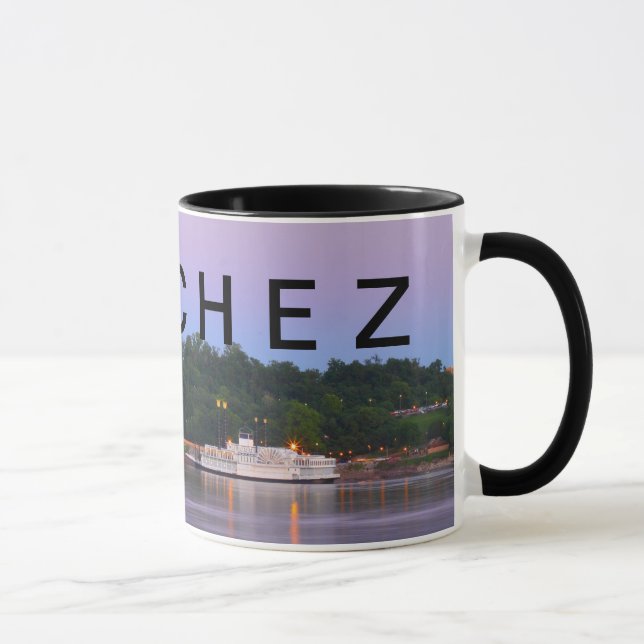 Mug ~ de NATCHEZ sous le coucher du soleil de bateau (Droite)