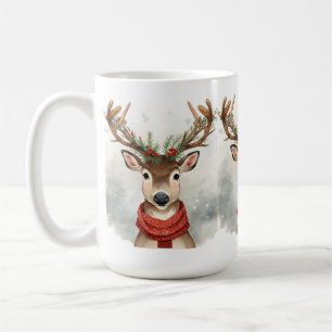 Mug de Noël avec un renne mignon